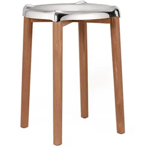 Alessi - Tabouret Poêle Collection - Métal - Acier inoxydable poli mir... pas cher