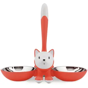 Alessi - Gamelle Pour Chat -Tigrito - Rouge Orangã©  - Orange