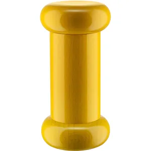Comparateur de prix : Alessi Totem Domestici ES19 1 - Moulin à Sel, Poivre et Épices Design en Bois de Hêtre, Jaune, Noir et Blanc
