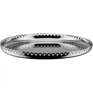 Comparateur de prix : Alessi - Plateau Tornitore matto - Métal - Acier inoxydable poli - Des...