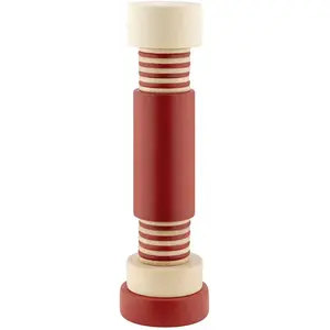 Comparateur de prix : Alessi - Moulin à sel et poivre Twergi - Rouge - Hêtre massif peint - Designer Ettore Sottsass