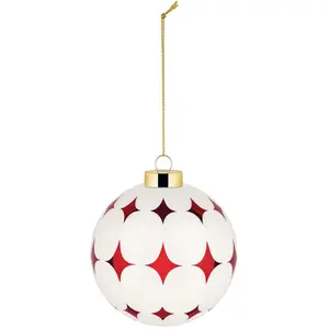 Alessi - Boule de Noël Delight - Rouge - Verre soufflé - Designer Nika...Vendu parmade-in-design
