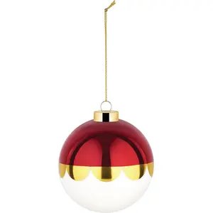 Alessi - Boule de Noël Delight - Rouge - Verre soufflé - Designer Nika...Vendu parmade-in-design
