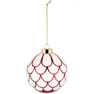 Alessi - Boule de Noël Delight - Rouge - Verre soufflé - Designer Nika...Vendu parmade-in-design
