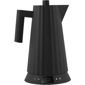 Alessi - Bouilloire électrique Plissé - Noir - Résine thermoplastique ...