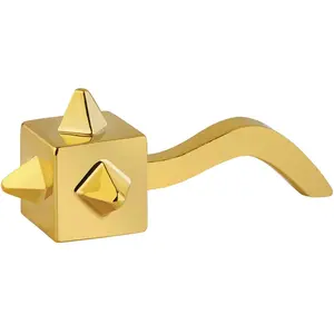 Alessi - Santon Cubik - Or - Porcelaine - Designer Massimo Giacon