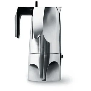 Comparateur de prix : Alessi Ossidiana Cafetière Italienne 6 Tasses Argent