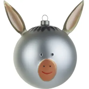 Alessi AMJ13 5 Asinello Boule de Noël, Verre Soufflé, Multicolore pas cher