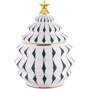 Alessi - Boîte à biscuits Delight - Vert - Porcelaine - Designer Nika ... pas cher