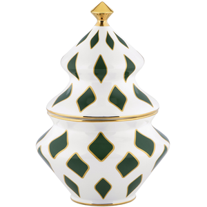Alessi - Boîte à bonbons Delight - Vert - Porcelaine - Designer Nika Z...