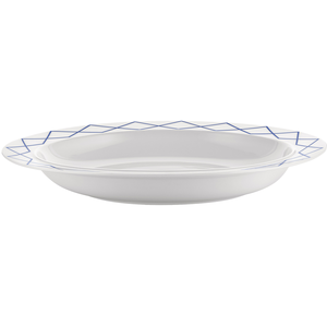 Alessi - Plat de service La Bella Tavola - Bleu - Porcelaine fine - De...