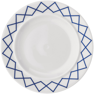 Alessi - Assiette à dessert La Bella Tavola - Bleu - Porcelaine fine -...