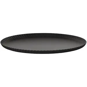 Alessi - Plateau Pleats - Noir - Acier coloré - Designer Jin Kuramoto pas cher
