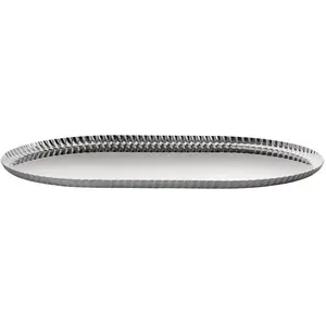 Alessi - Plateau Pleats - Métal - Acier inoxydable - Designer Jin Kura...Vendu parmade-in-design