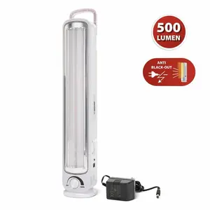 Comparateur de prix : Velamp Lampe portable rechargeable en cas de panne de courant 2 tubes led 500 Lm