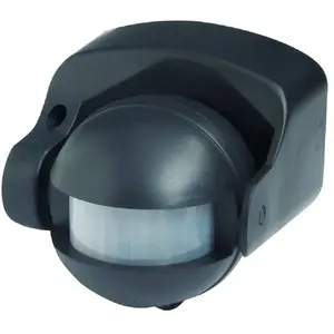 Comparateur de prix : Détecteur de mouvement infrarouge - VELAMP - IP44 - Noir - 12m - 180°