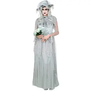 Comparateur de prix : W WIDMANN MILANO Party Fashion - Costume Mariée Fantôme, Robe, Fantôme, Zombie, Halloween, Carnaval
