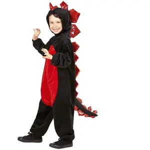 Widmann Déguisement De Dragon Noir Et Rouge - Enfant