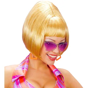 Merkloos / Sans marque Perruque - Perruque disco années 70 blonde femme - Blanc - Adulte - Intérieur