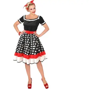 Comparateur de prix : déguisement pin-up chic années 50 femme - l - noir - widmann 48343