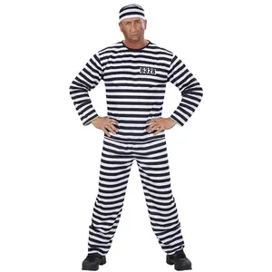 Comparateur de prix : Widmann Costume Prisionnier Bagnard Noir Et Blanc Adulte - Noir - XL