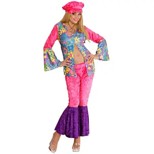 Comparateur de prix : WIDMANN Déguisement Hippie Flower - Femme