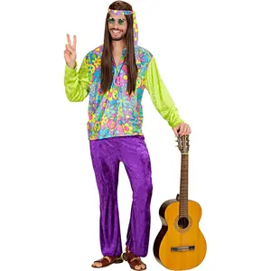 Comparateur de prix : RueDeLaFete Déguisement hippie homme (Taille M/L)