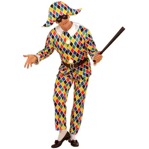 Comparateur de prix : Widmann Costume Arlequin Satin Adulte - Multicolores - M
