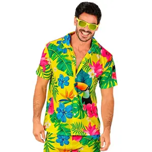 Comparateur de prix : RueDeLaFete Chemise d'été Jaune - Homme