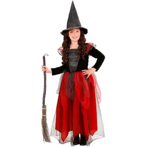 W WIDMANN MILANO Party Fashion - Costume enfant sorcière, robe longue et chapeau de sorcière, magicien, sorcier, costume de conte de fées pas cher