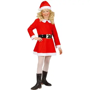 Comparateur de prix : Vegaoo Déguisement de Mère Noël fille (4/5 ans - 116 cm)