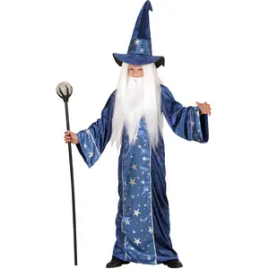 Comparateur de prix : W WIDMANN MILANO Party Fashion - Costume enfant magicien, robe, chapeau, Carnaval, Fête à thème