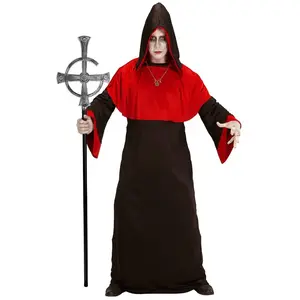 W WIDMANN MILANO Party Fashion 16789 - Bâton de prêtre avec croix, 145 cm, évêque, pape, curé, canne, Accessoire, Carnaval, Halloween pas cher