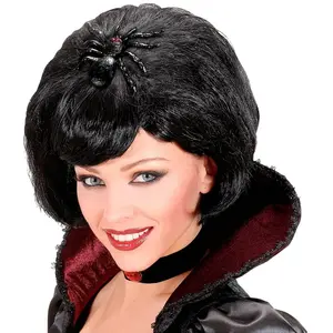 Pince à cheveux araignée horreur - WIDMANN - Accessoire de déguisement pour adulte - Noir - Femme
