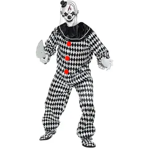 W WIDMANN MILANO Party Fashion - Costume Circus Clown, Combinaison, Clown tueur, Horror, Arlequin, Halloween, Carnaval pas cher