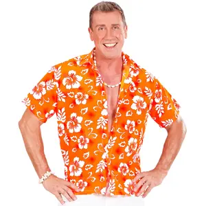 Widmann Déguisement Chemise Hawaïenne - Orange