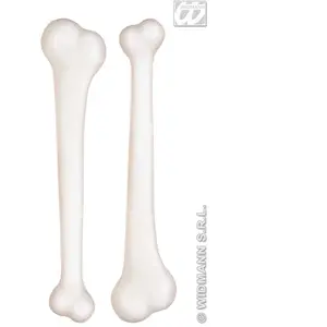 Comparateur de prix : RUE DE LA FETE Lot de 2 os géants WIDMANN pour déguisements - Accessoire pour carnaval et soirées déguisées - Mixte - Blanc