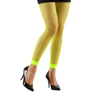 Comparateur de prix : WIDMANN Leggings Résille Néon Vert - Adulte Multicolor