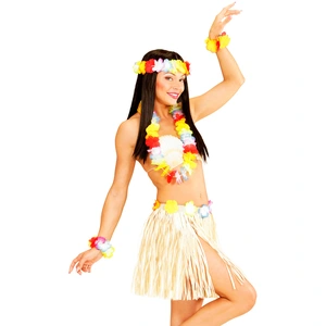 RueDeLaFete Kit hawaà¯enne (jupe collier serre-tète et 2 bracelets)