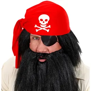 Comparateur de prix : Widmann Calot Bandana de Pirate - Rouge - Adulte