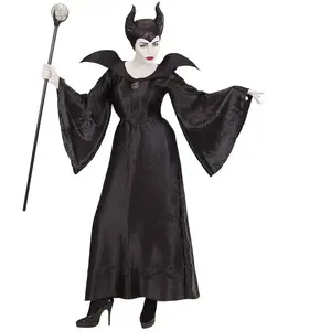 W WIDMANN MILANO Party Fashion - Costume Malefizia, robe, fée sombre, sorcière, conte de fées, déguisements de carnaval, Halloween pas cher