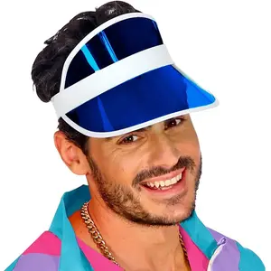 Comparateur de prix : Casquette - WIDMANN - Visière Bleue - Accessoire Années 80 - Costume Thème Rock and Roll - Mixte