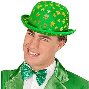 RueDeLaFete Chapeau Melon Jour de Saint Patrick avec trèfles