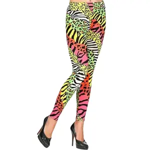 Leggings années 80 pour adulte motif rétro pour soirée à thème - S/M pas cher