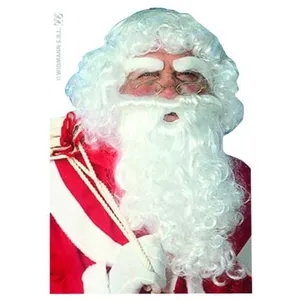 Widmann Perruque + Barbe + Sourcils Pere Noel - Blanc
