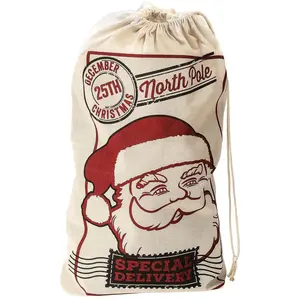 Widmann Sac De Père Noël en jute - 50 x 80 cm