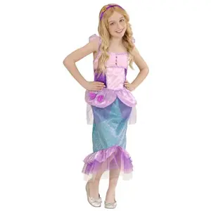 Comparateur de prix : RueDeLaFete Déguisement Petite Sirène - WIDMANN - Robe et bandeau - Bleu et violet - Pour enfant à partir de 3 ans