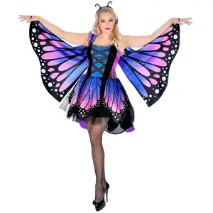 Comparateur de prix : Widmann Déguisement papillon - Bleu/rose - Femme