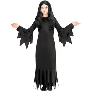 Comparateur de prix : W WIDMANN MILANO Party Fashion - Costume enfant Mortisia, robe, sorcière, Halloween