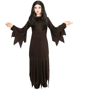Comparateur de prix : W WIDMANN MILANO Party Fashion - Costume enfant Mortisia, robe, sorcière, Halloween